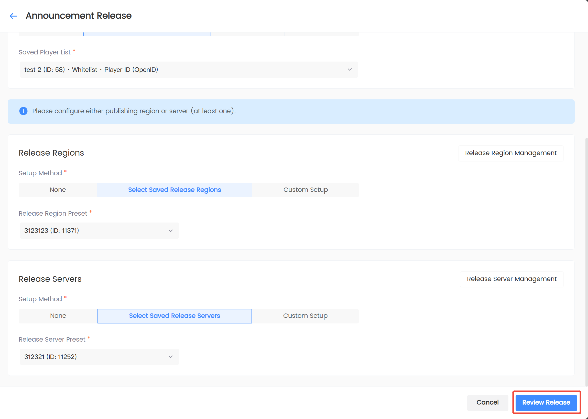 Image: Quick start: Confirm publish