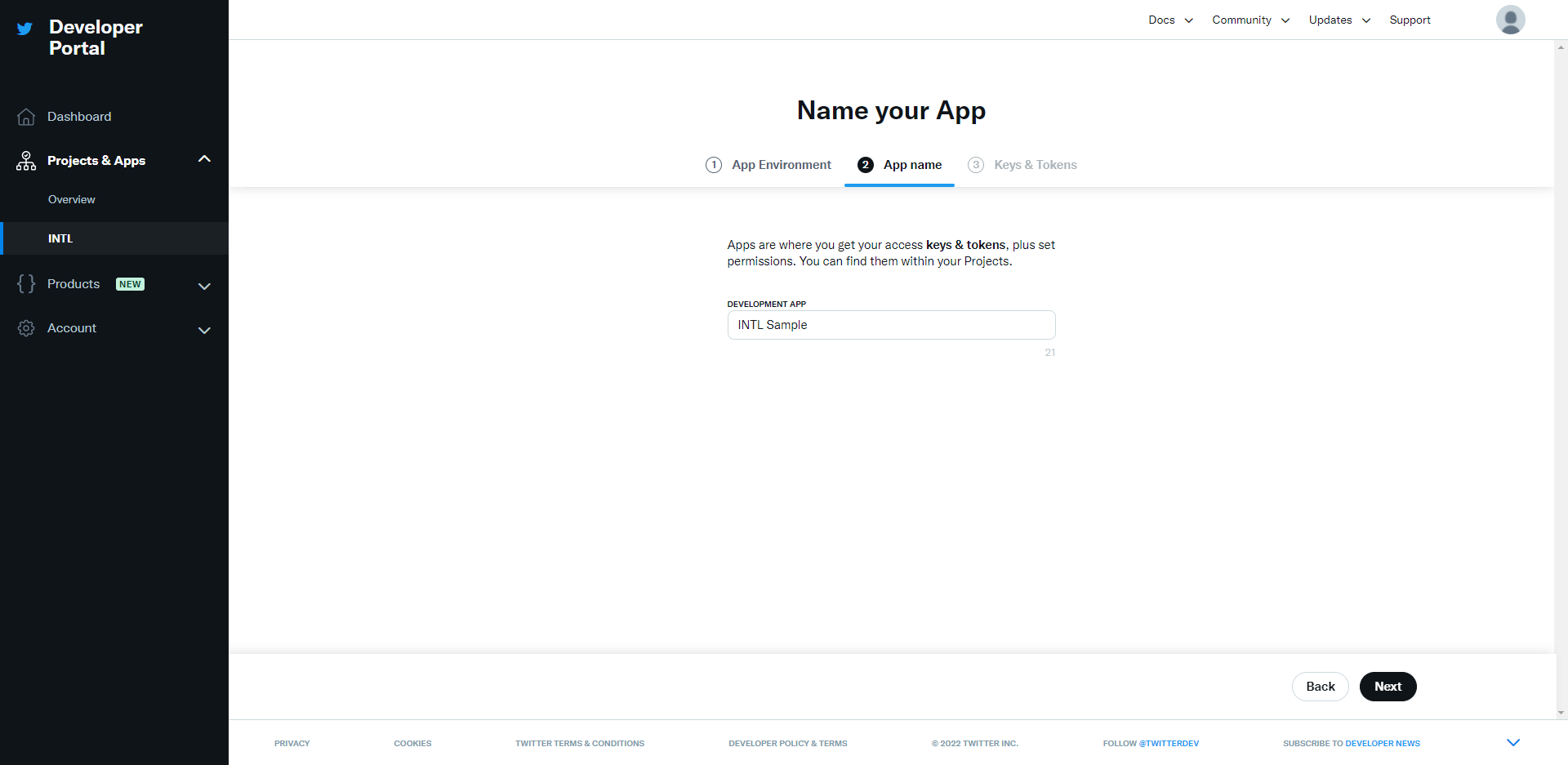Image: X app name