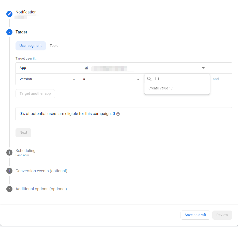 Image: Firebase push creation version