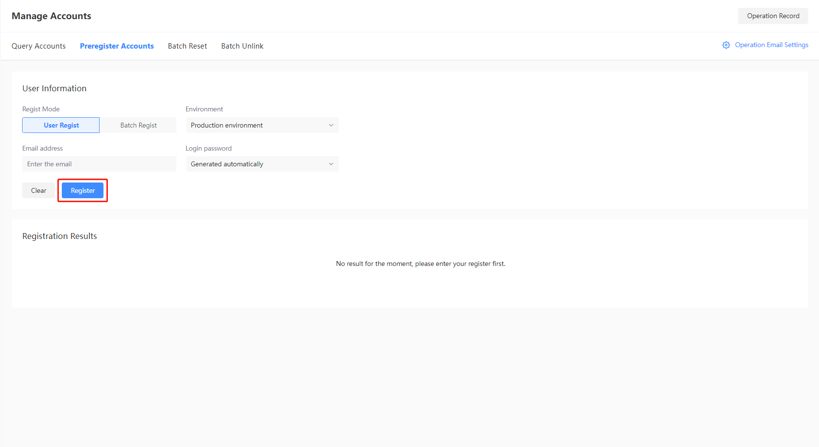 Preregistration