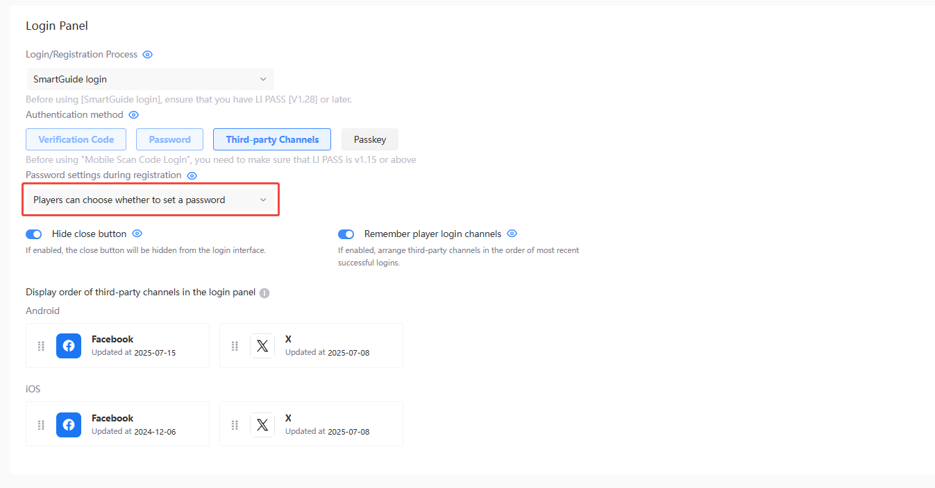 Login Registration