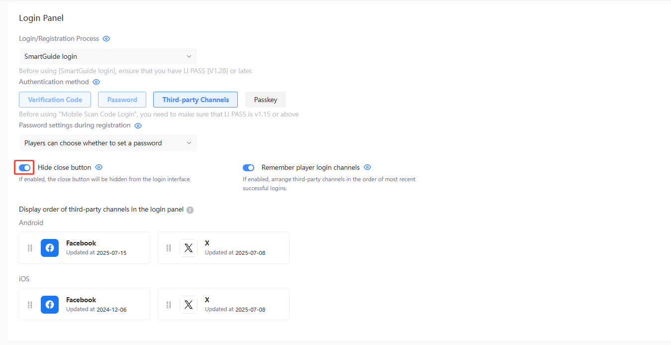 Login Registration