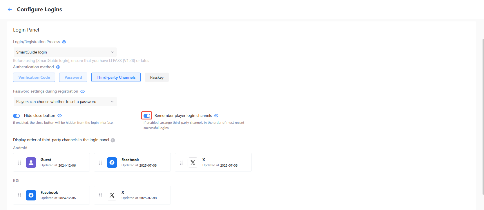 Login Registration