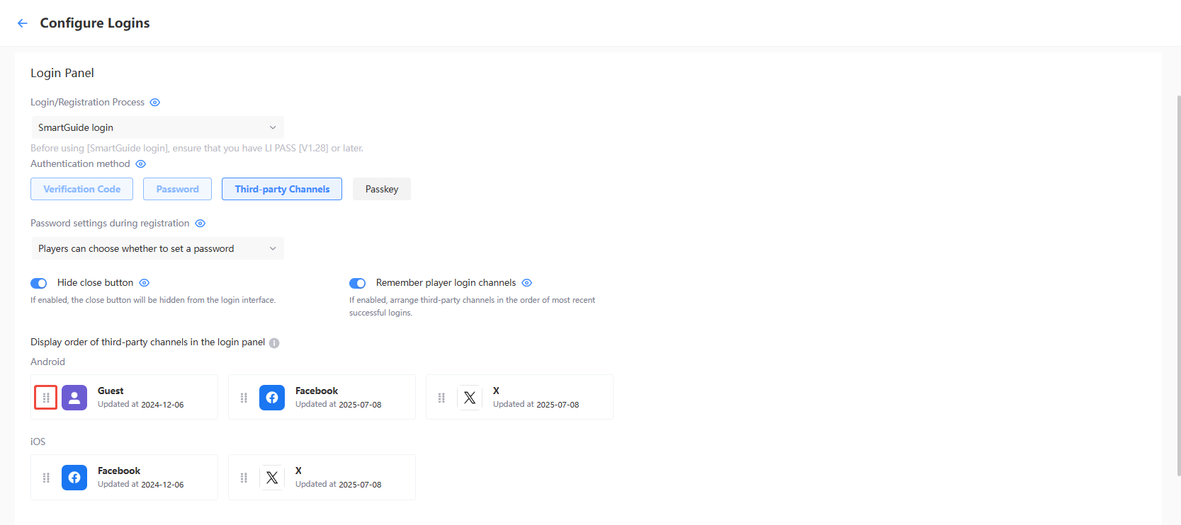 Login Registration