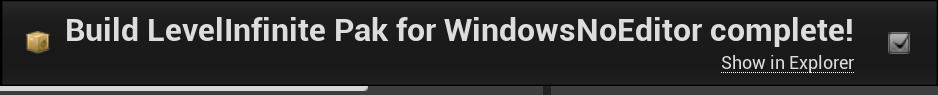 Image: Build Completion Notification Bar