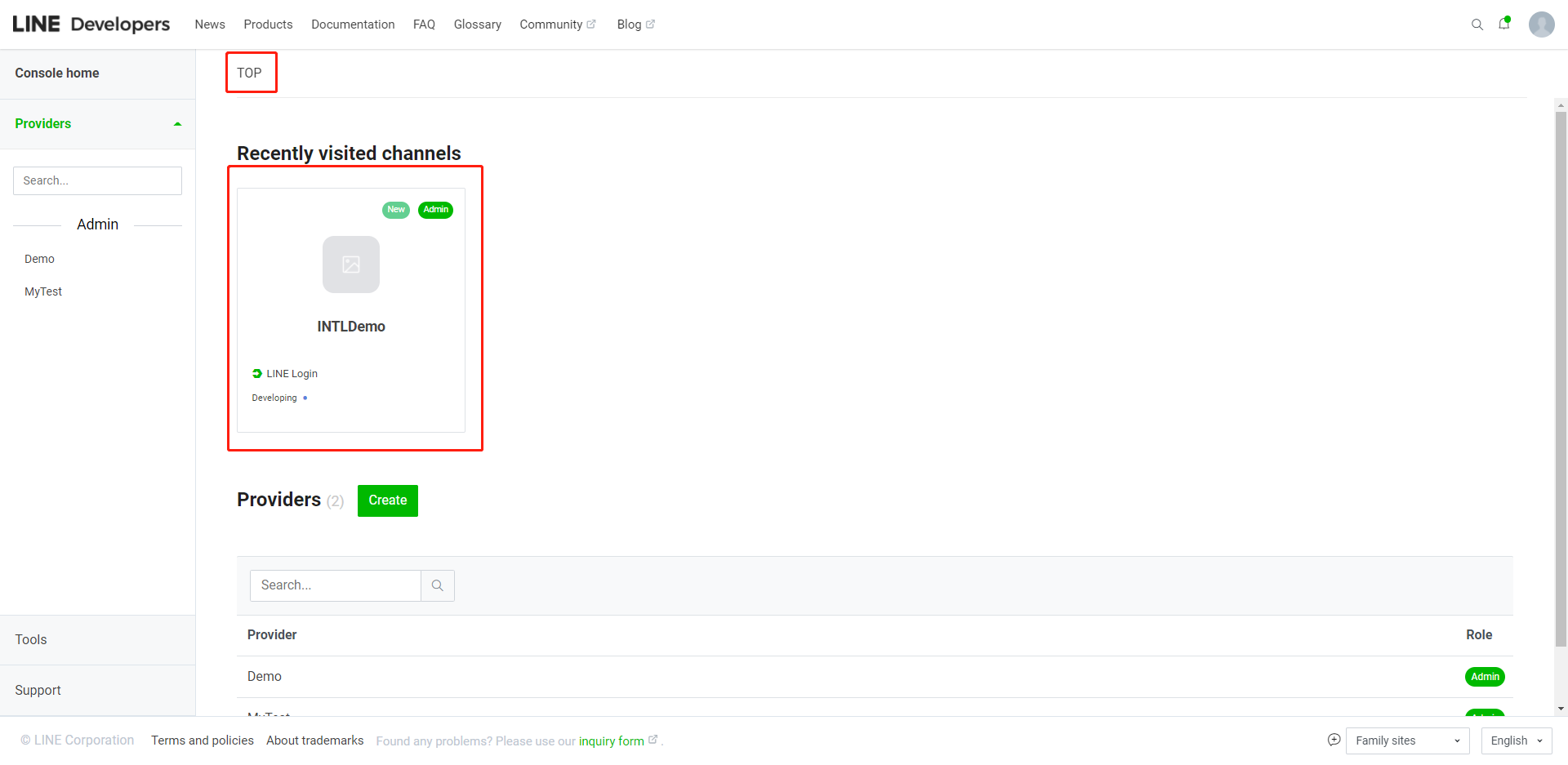 Image：Select LINE channel