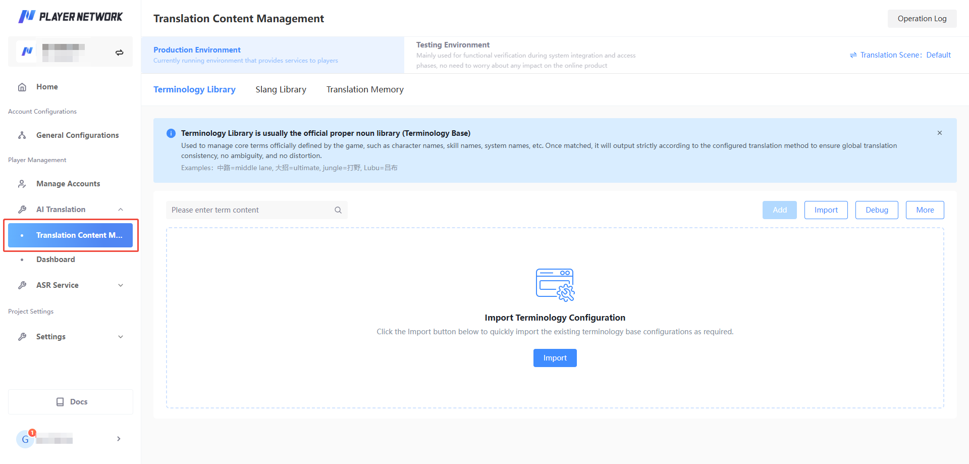 Translation Content Management