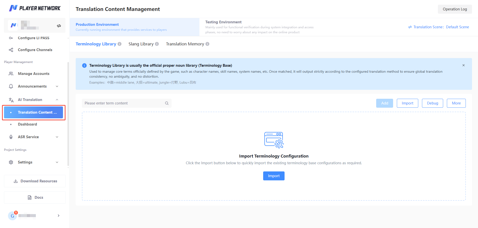 Translation Content Management