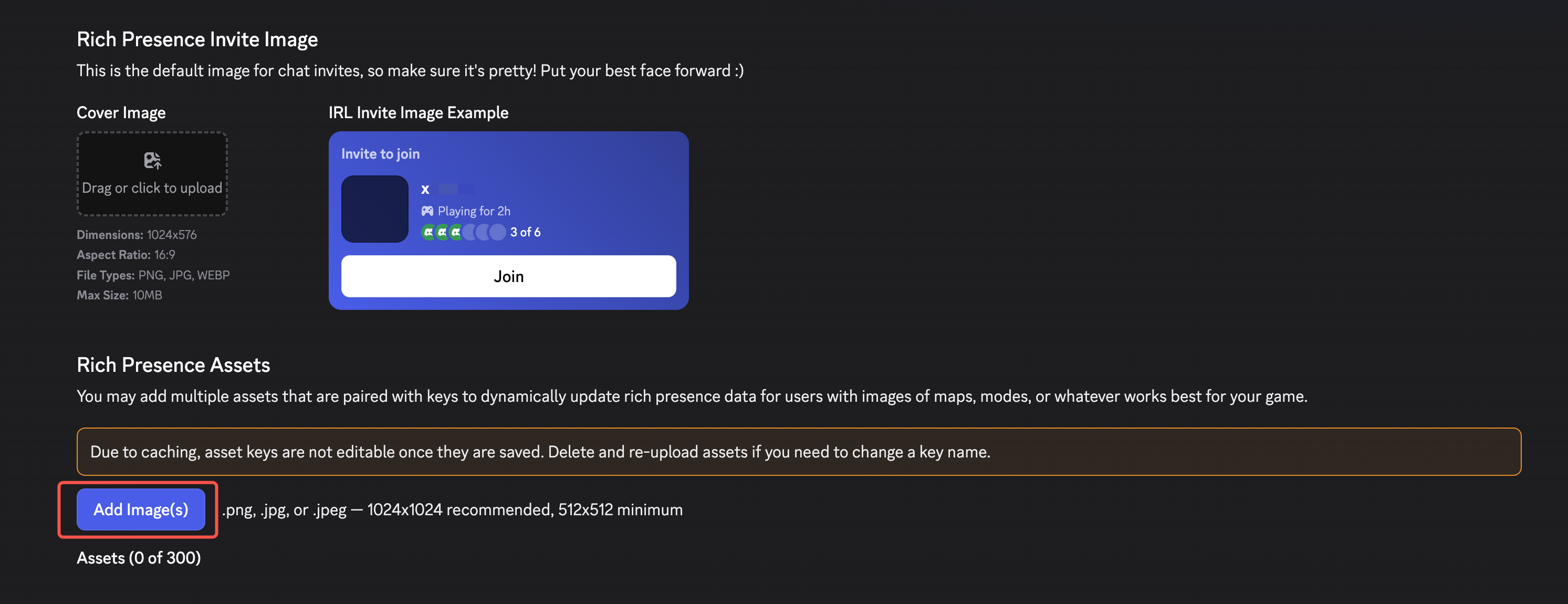 Image: Upload assets