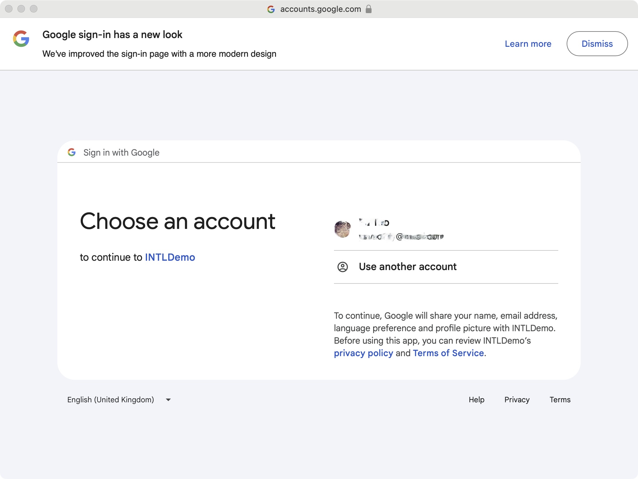 图片：Google 第三方渠道登录