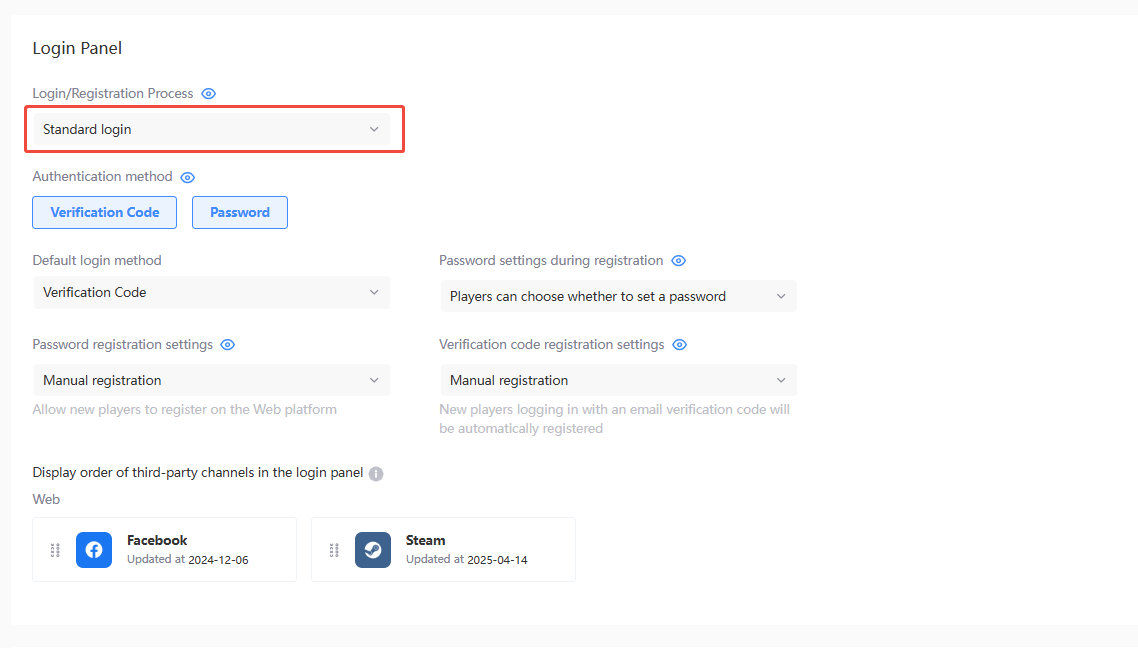 Login Registration