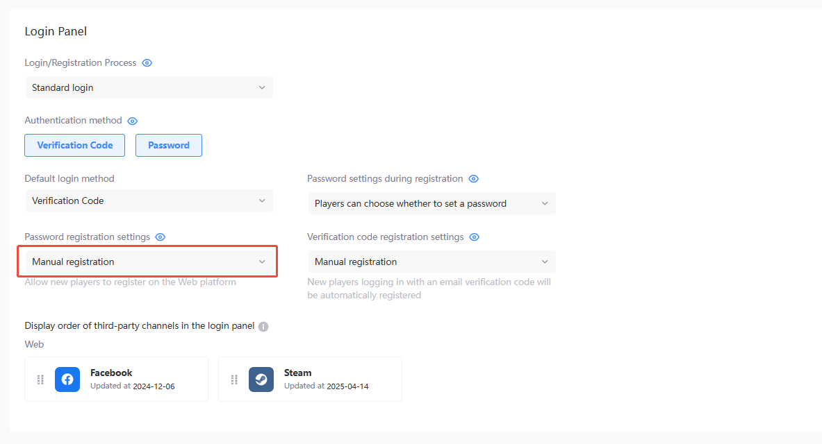 Login Registration
